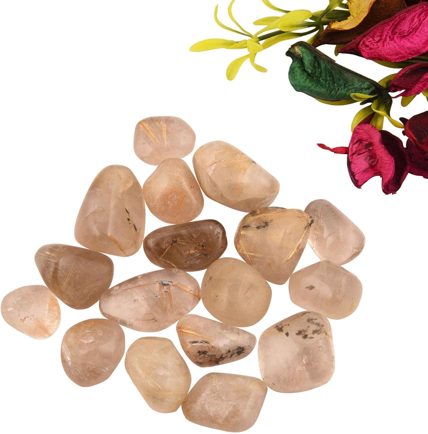 1/2(Half) Bulk Natural Citrine Tumbled Stones Polished Crystals