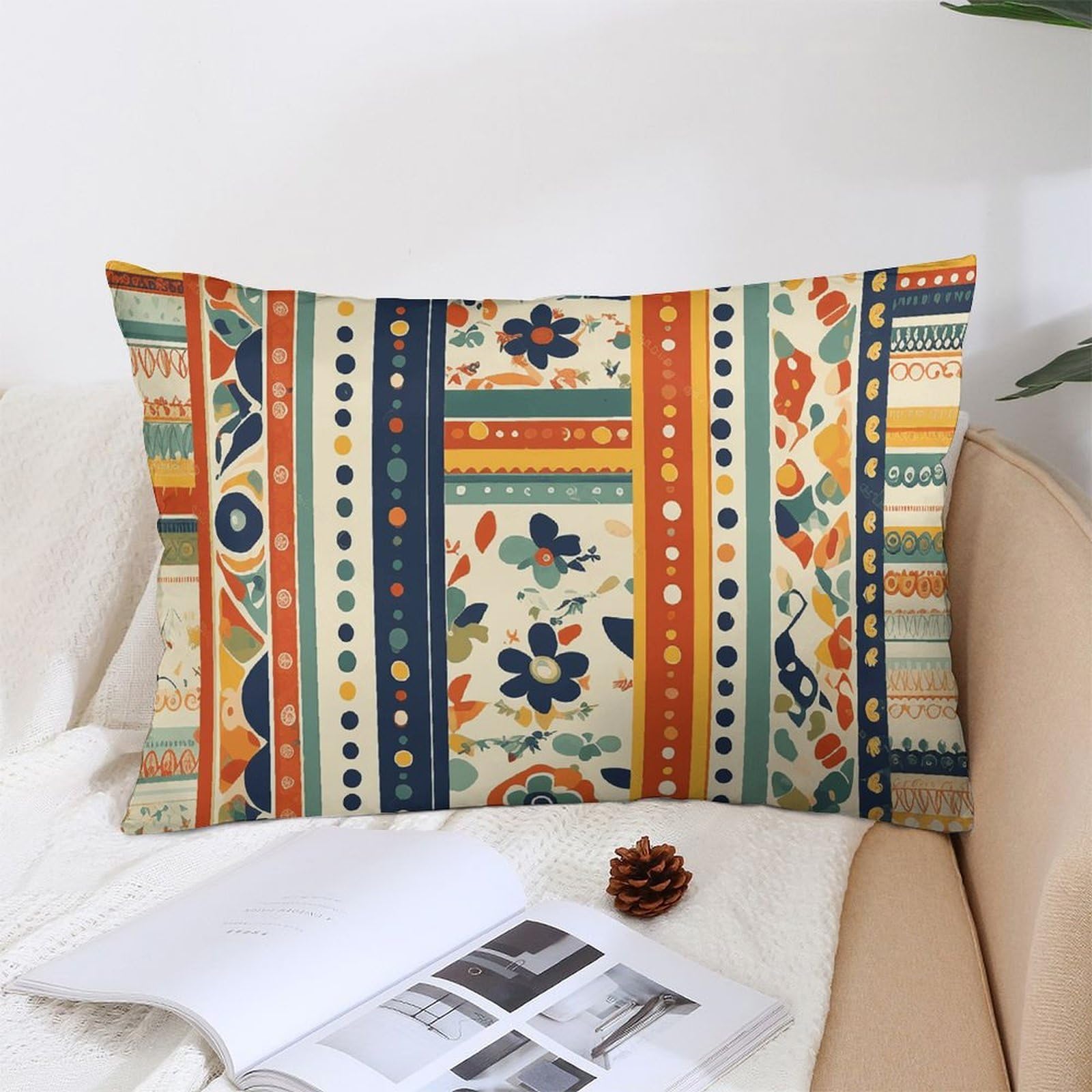 NTVOWPZO Decoration Throw Pillow Covers 12 "x20 Pillowcases Covers Shapes Soft Pillowcases Modern Farmhouse Home Decor Sofa Cushions Covers for Couch Bed Living Room
