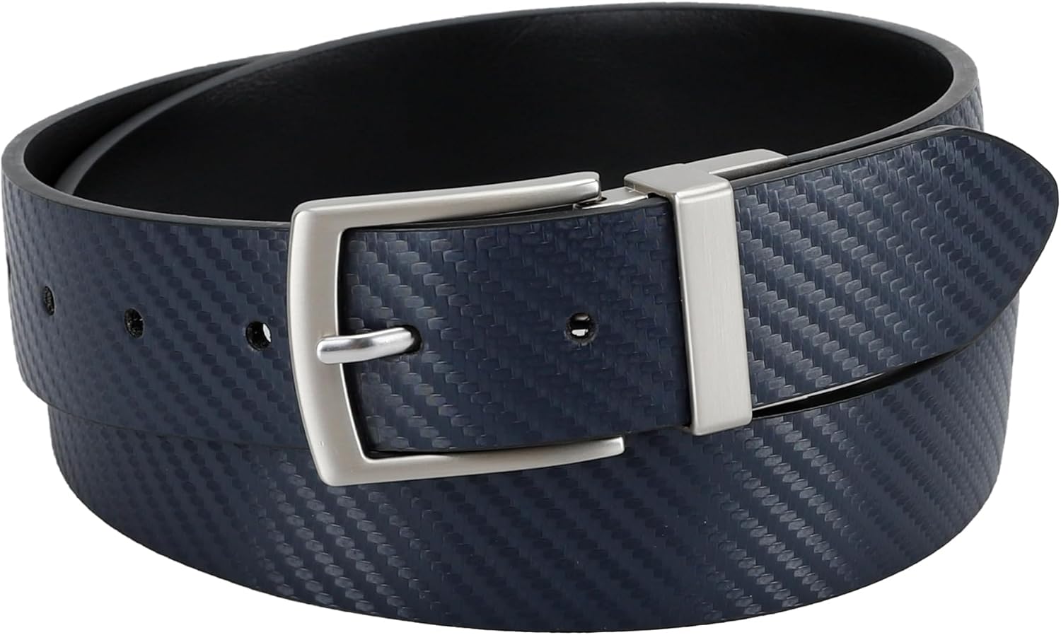 Haggar Men's 2-in-1 Reversible Leather Belt for Dress Pants, Jeans, Khakis - Classic, Textured, Casual, Sport