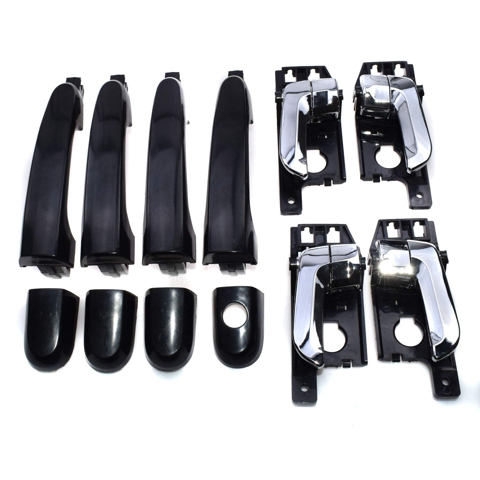 8 sztuk zestaw klamek do drzwi wewnętrznych z przodu tyłu lewego prawego, dla Kia, Sportage 2005-2010 826511F000 836611F000 826101F010