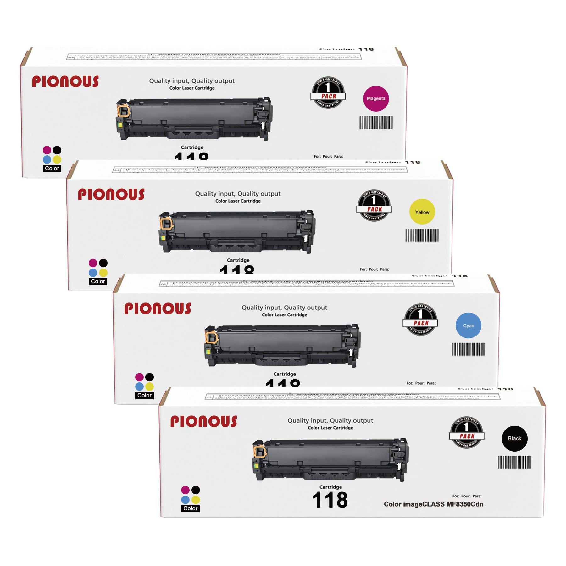TN431 Toner Cartridge 4-Pack (1BK/1C/1M/1Y ... - Shein - View #11