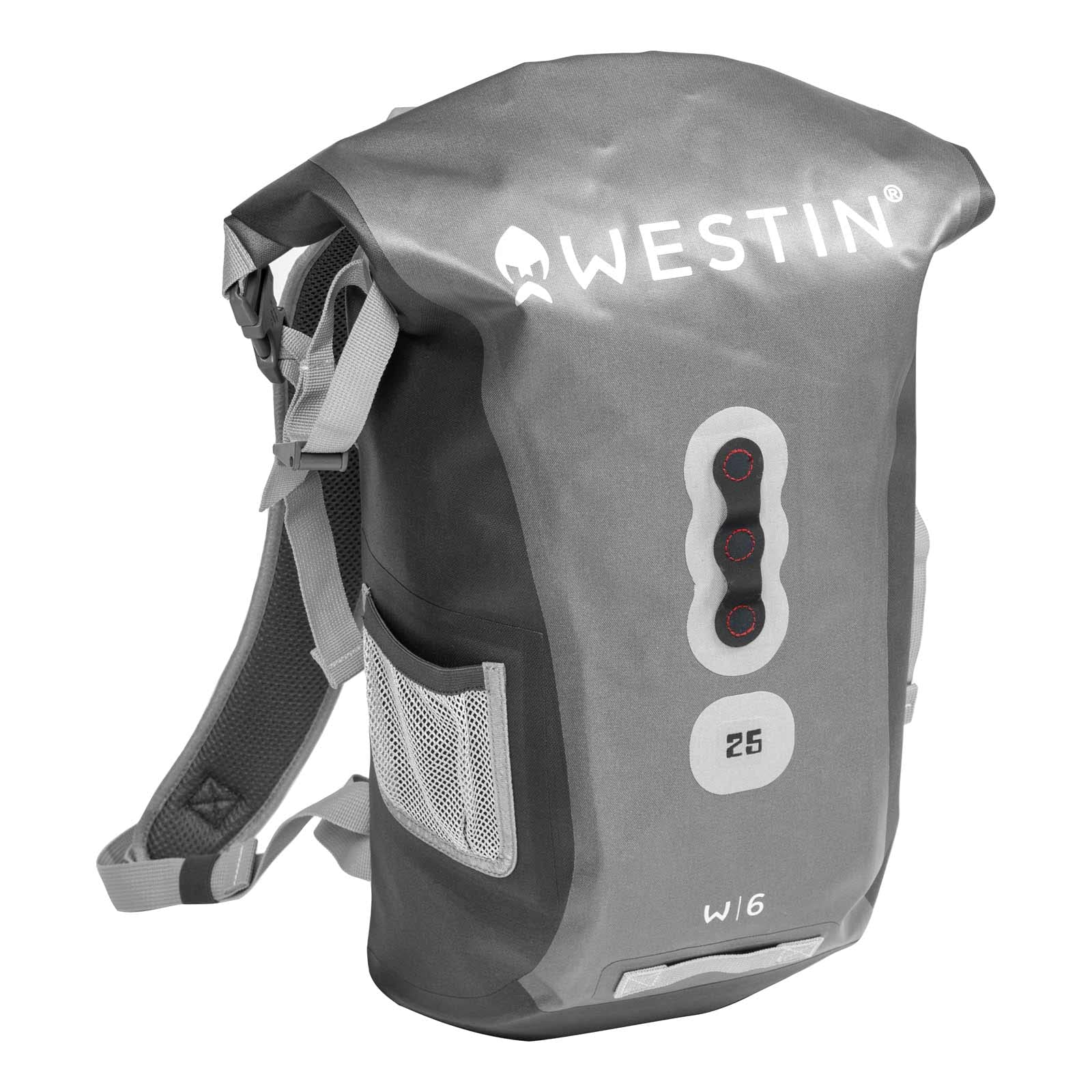 Westin W6 Roll Top Zaino Impermeabile 25L Per Pesca E Outdoor, Nylon Oxford
