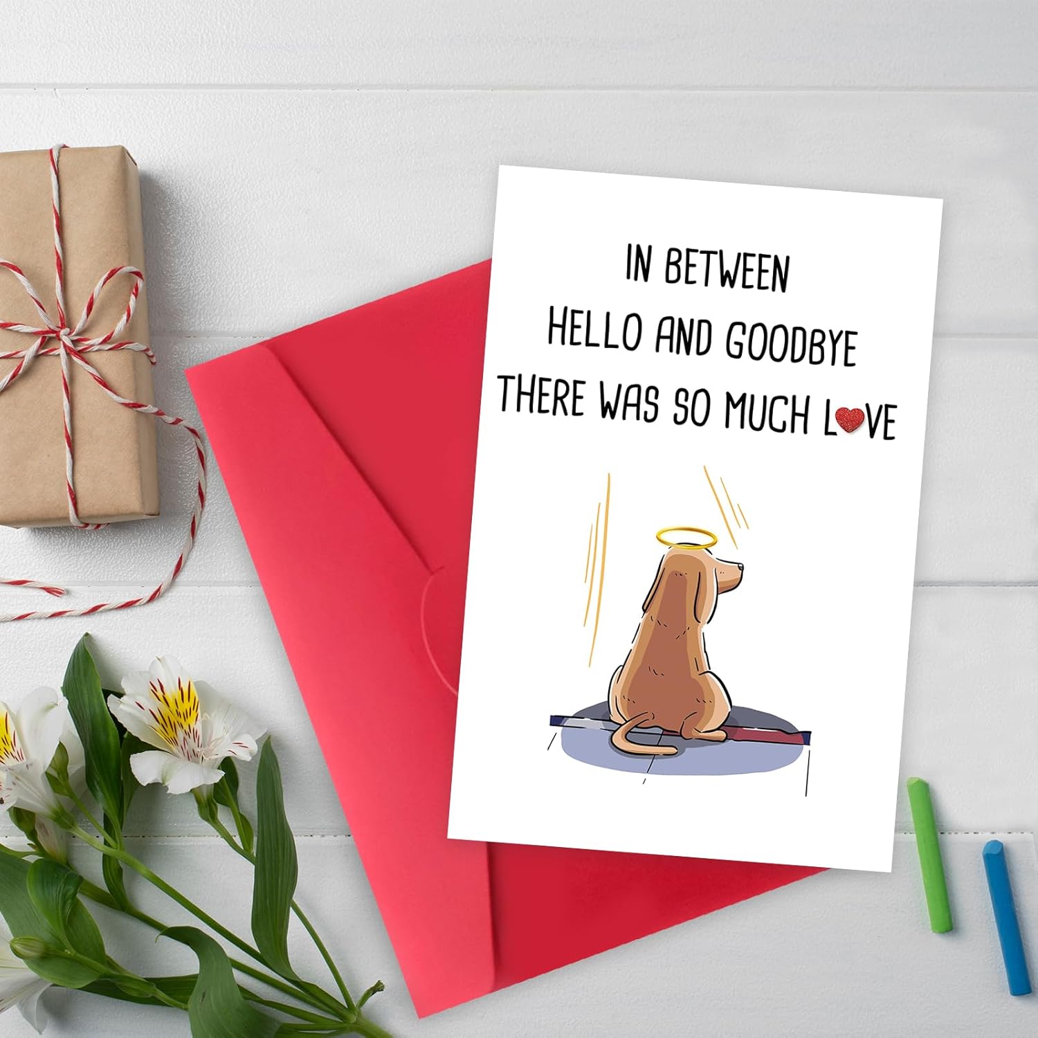 Pet Sympathy Card for Dogs，Loss of Dog Sympathy Gift，Pets Memorial Gifts for Loss of Dog，Pet Loss Sympathy Gift，Pets Bereavement Gifts - Image 2