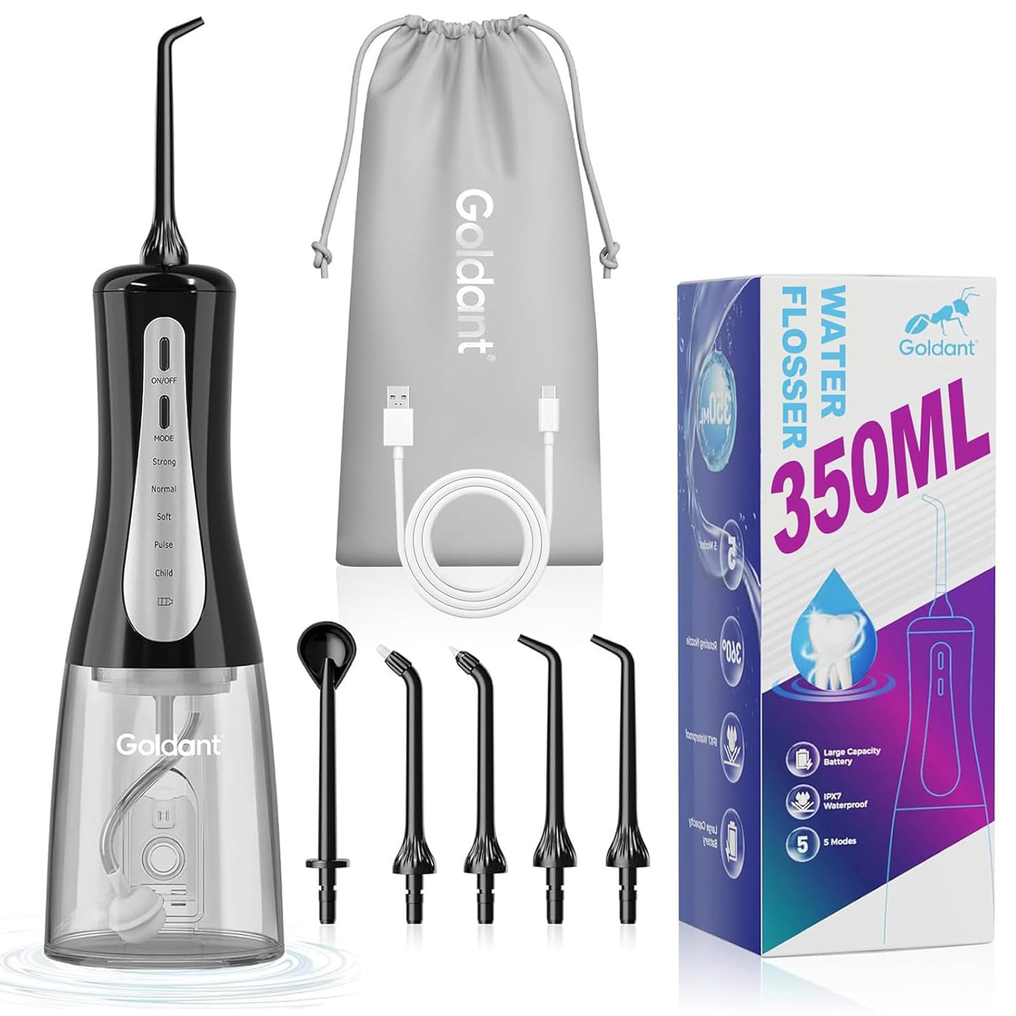 2026 Upgrade Portable Cordless Water Flosser