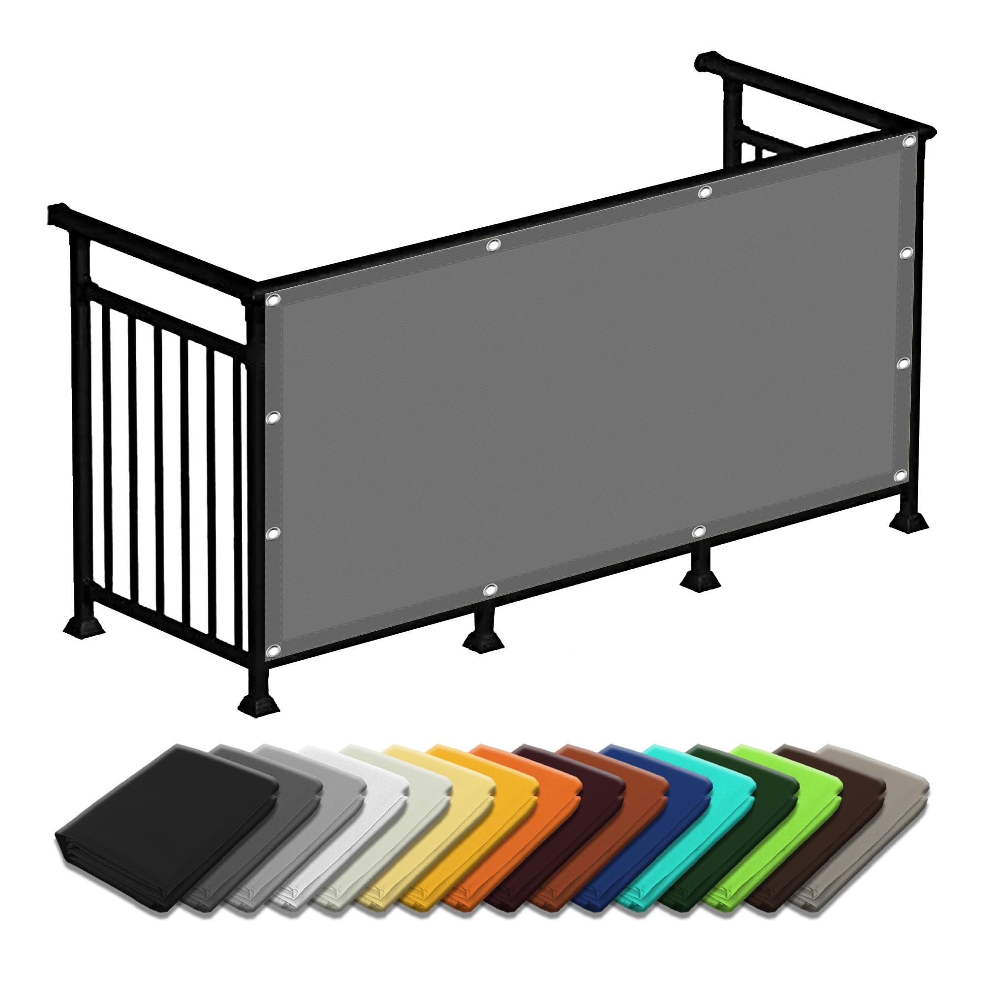 Toile d'ombrage gris clair pour terrasse et jardin créez un coin de fraîcheur anti-UV 1x2,4m