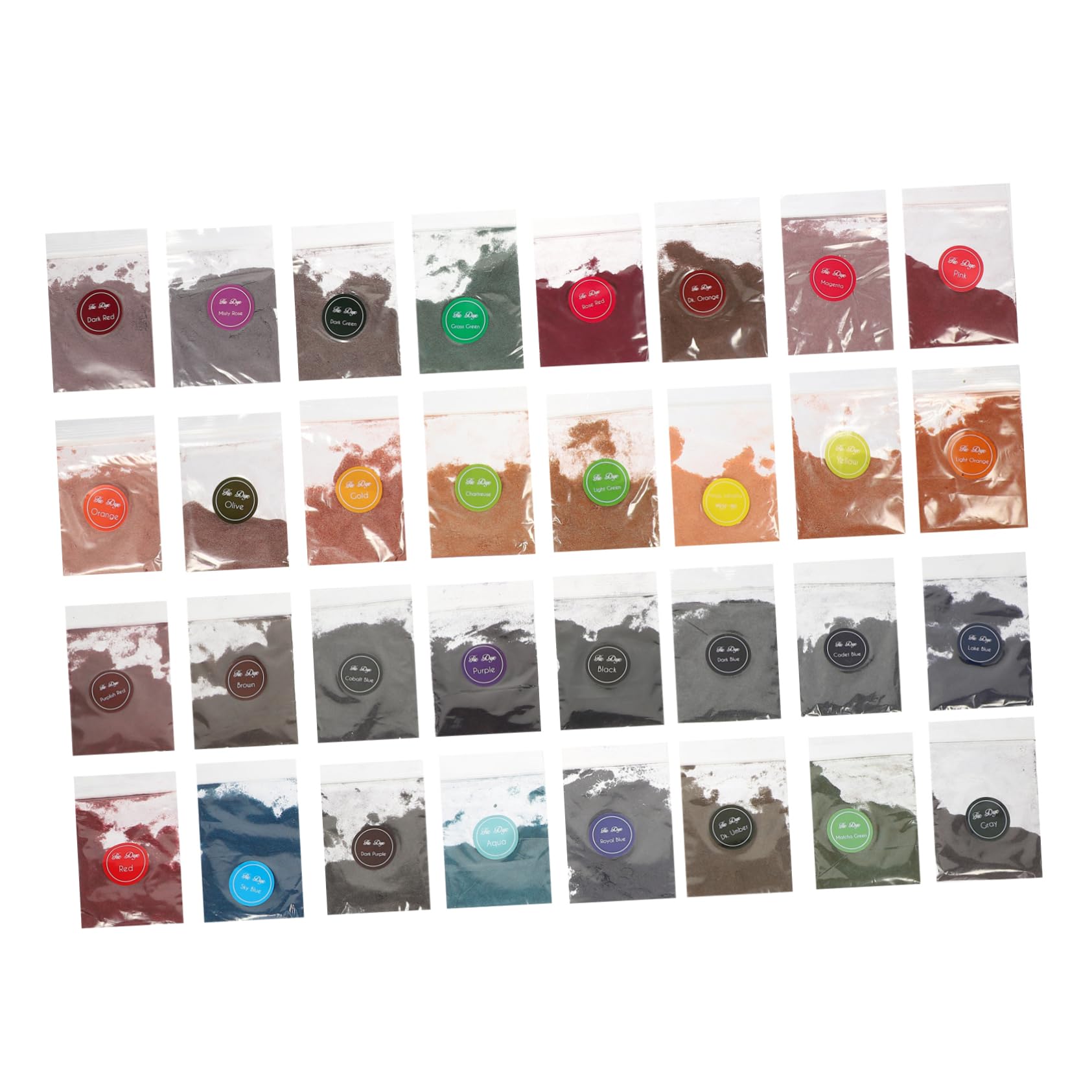 Sachets à tie-dye recharge de poudre pour éviter les taches ratées