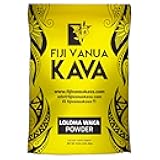 Fiji Vanua Kava Premium Loloma Waka Kava Root Powder, Made From Noble Root Powder With Sun-dried Lateral Roots, Medium Grind for Easy Prep, Kava for Smooth & Delicious Taste, 1 lb