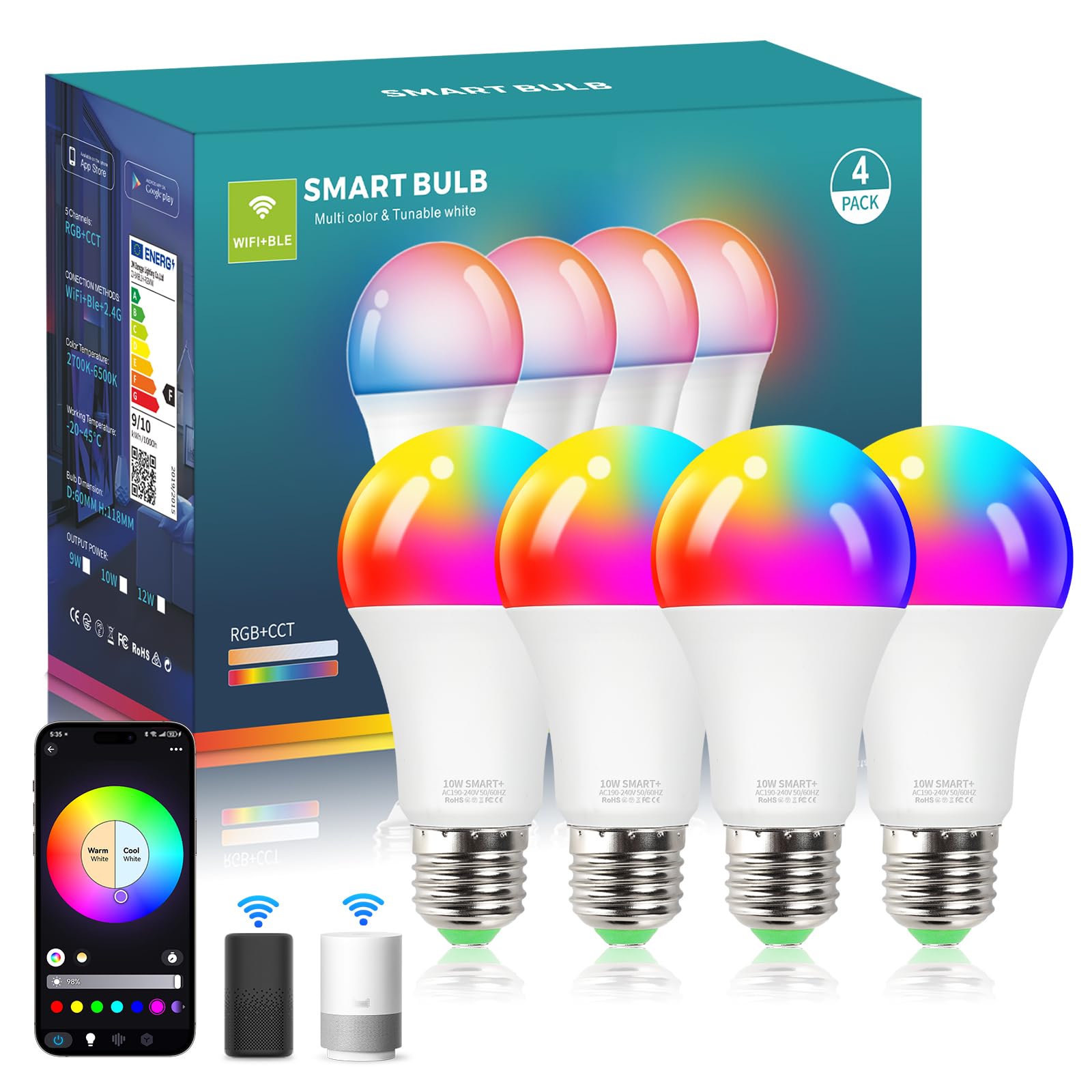 +Style スマート LED電球 E26 10個セット VENTOTA 【10個セット】Alexa Google Home 対応 スマート 照明