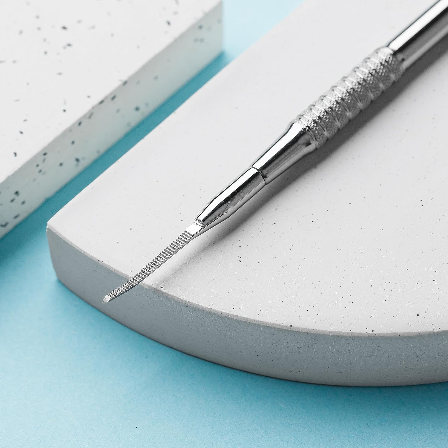 STALEKS PRO Pusher per pedicure, curette tipo sega a due punte. Expert PE-60/4