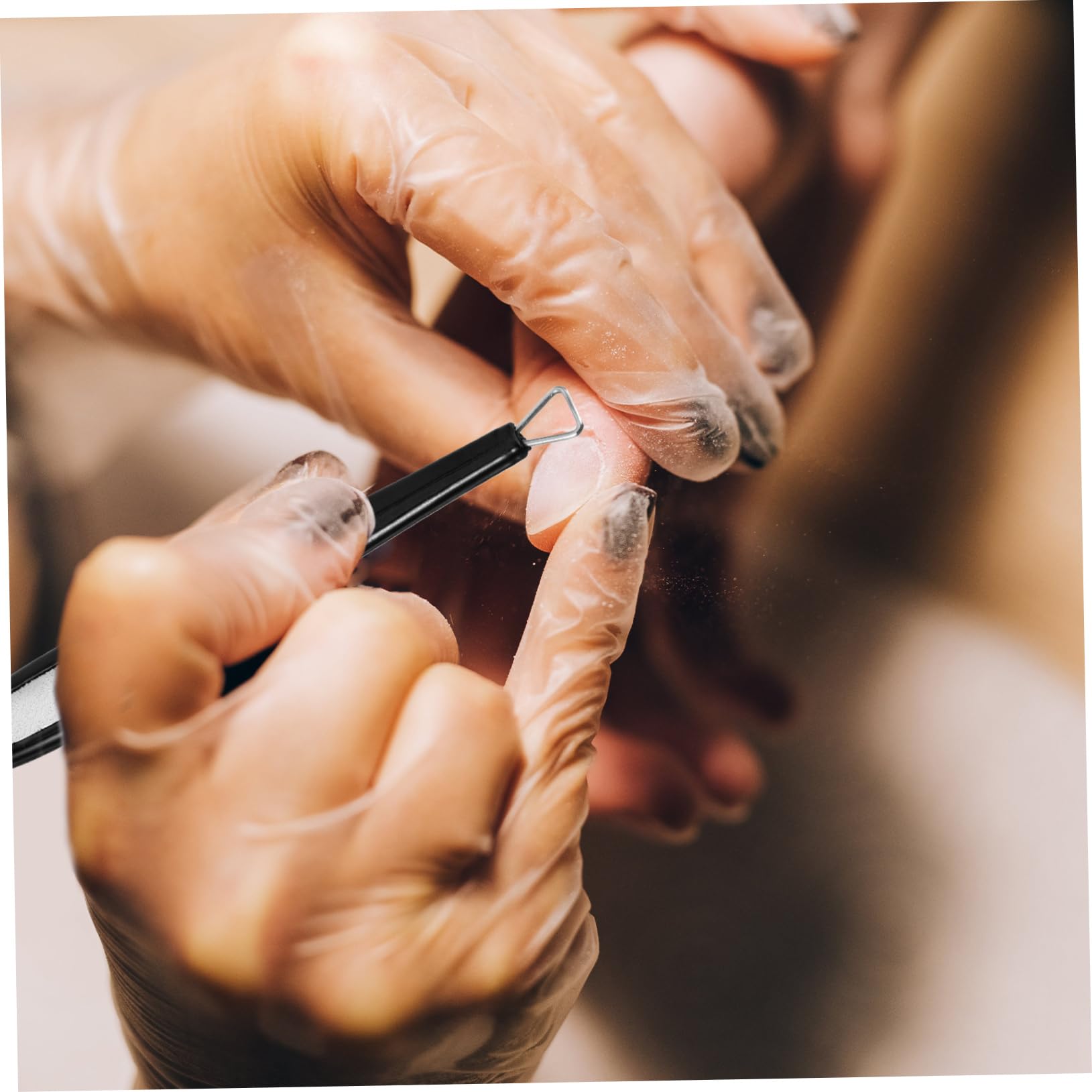 Didiseaon Metal Cuticle Pusher Nail Cuticle Remover for Fingernail Toenail Nail Care Tool