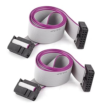 Amazon Uxcell フラットリボンケーブル 50cm Idc 2 54mmピッチ 14ピン メスidcコネクタ フラットケーブル 産業 研究開発用品 通販