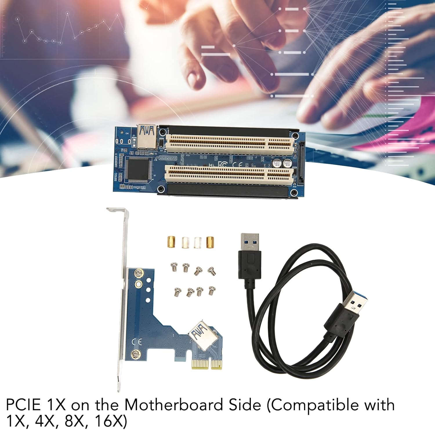 PCI slot power supply with solid capacitors