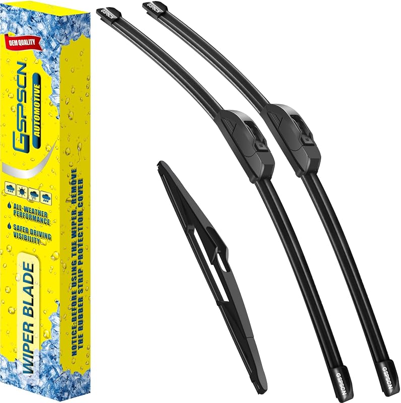 Palhetas do limpador de para-brisa GSPSCN para Nissan Juke 2011 a 2017 – conjunto com 3 unidades