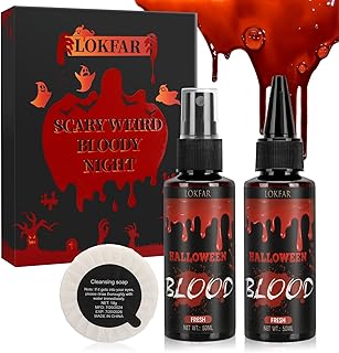 Kit de sangre falsa 4 en 1, sangre falsa de 1...