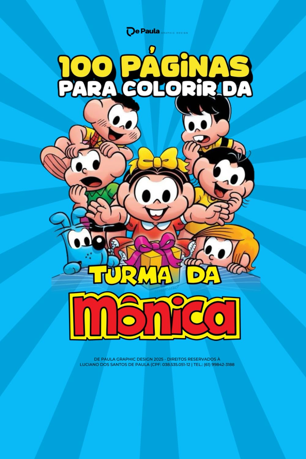 100 páginas para colorir da Turma da Mônica