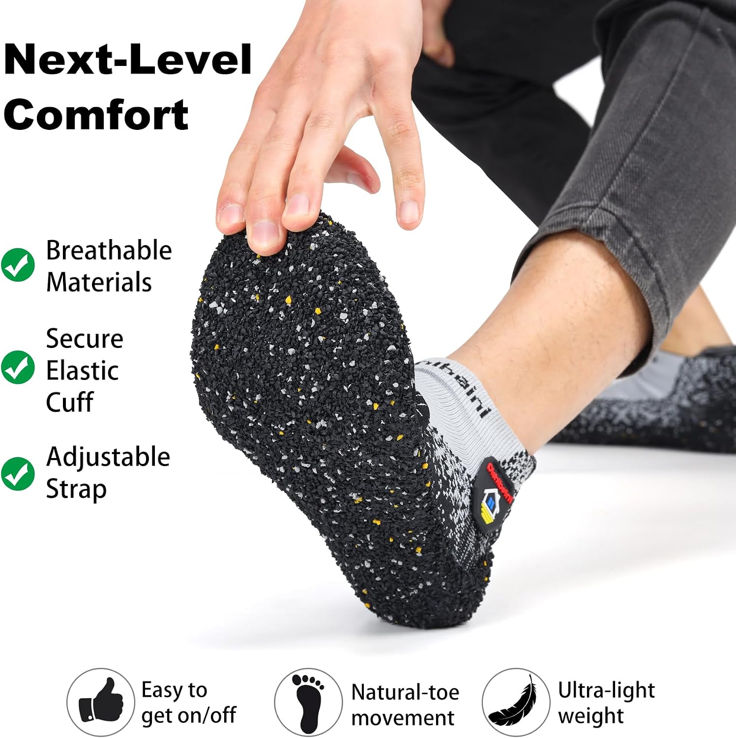 Minimalist Barefoot Sock Shoes for Women and Men | Lightweight Eco-friendlier Water Shoes | Multi-Purpose & Ultra Portable