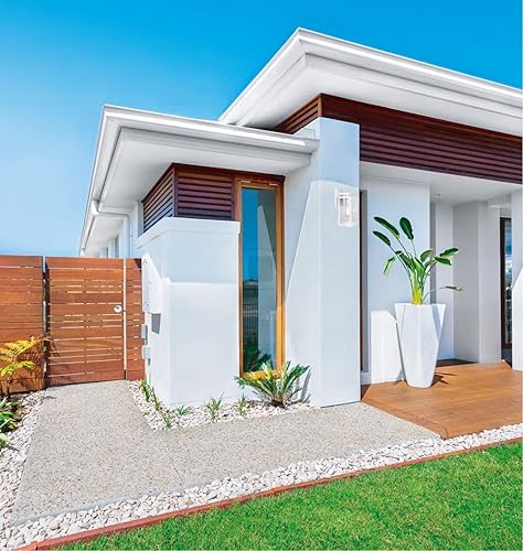 Miniatura 4 de YoonLIT - Farol de pared para exteriores del anochecer al amanecer, luces de porche delantero antioxidantes, accesorio de pared impermeable para