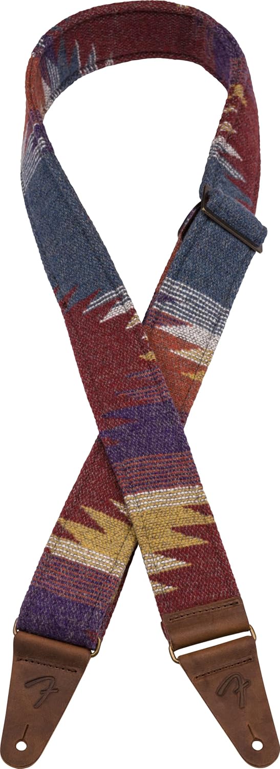 Fender Zion Guitar Strap, 2in, Gray Aztec