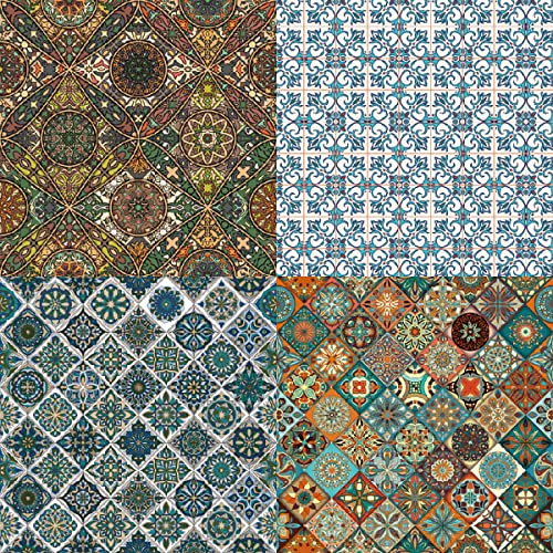 Yasmen Scrapbook Paper Art Pad, Vintage Pattern Cardstock Paper 6"×6", Decoupage Craft Paper, Scrapbooking Card Making Paper Pack For Junk Journal Decorative Background Gift Cards Album - 24 Sheets #TOP2