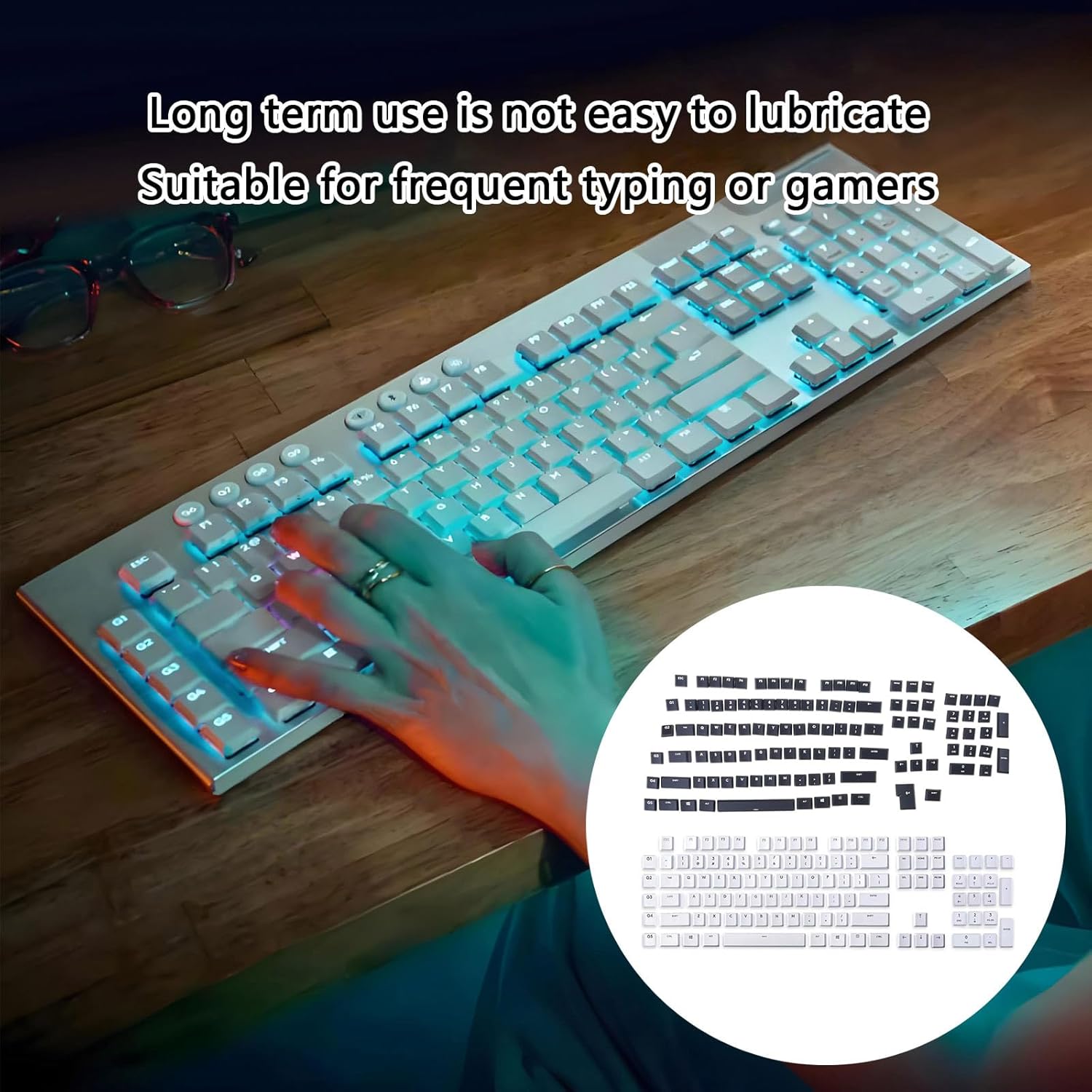 ABS Replacement Keycaps for G915/G913/G815/G813 TKL Gaming Keyboards Accessories Colorfast Construction Customizable Keycaps for Gaming