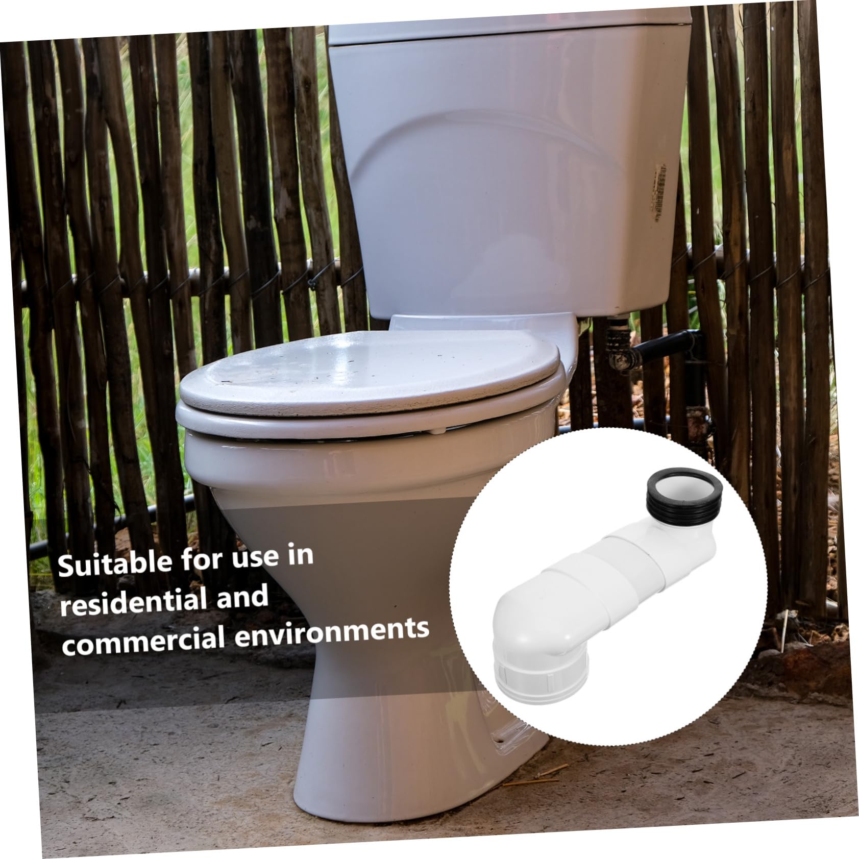 Dispositivo Massima tra Fori di 10cm in Pvc di Spostamento Wc Regolabile Adatto per Uso Commerciale Installazione