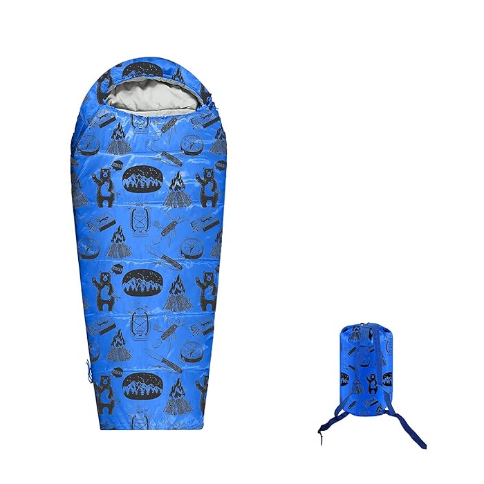 Buy ANJ Outdoors Youth and Kids Sleeping Bag 4 Season Indoor/Outdoor