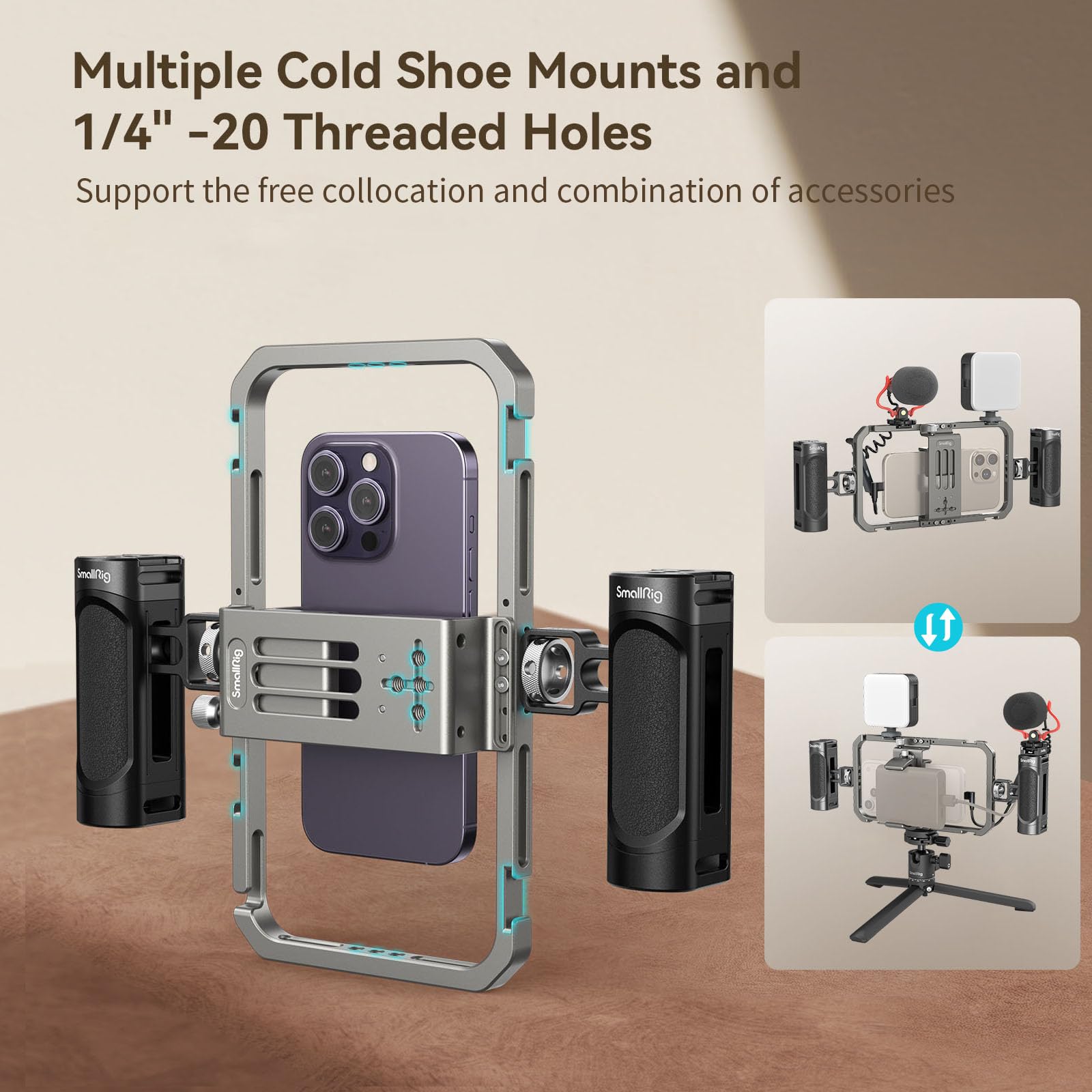 SmallRig　スマートフォンビデオキット Amazon.co.jp: SmallRig スマートフォンビデオキット 汎用 ビデオリグ