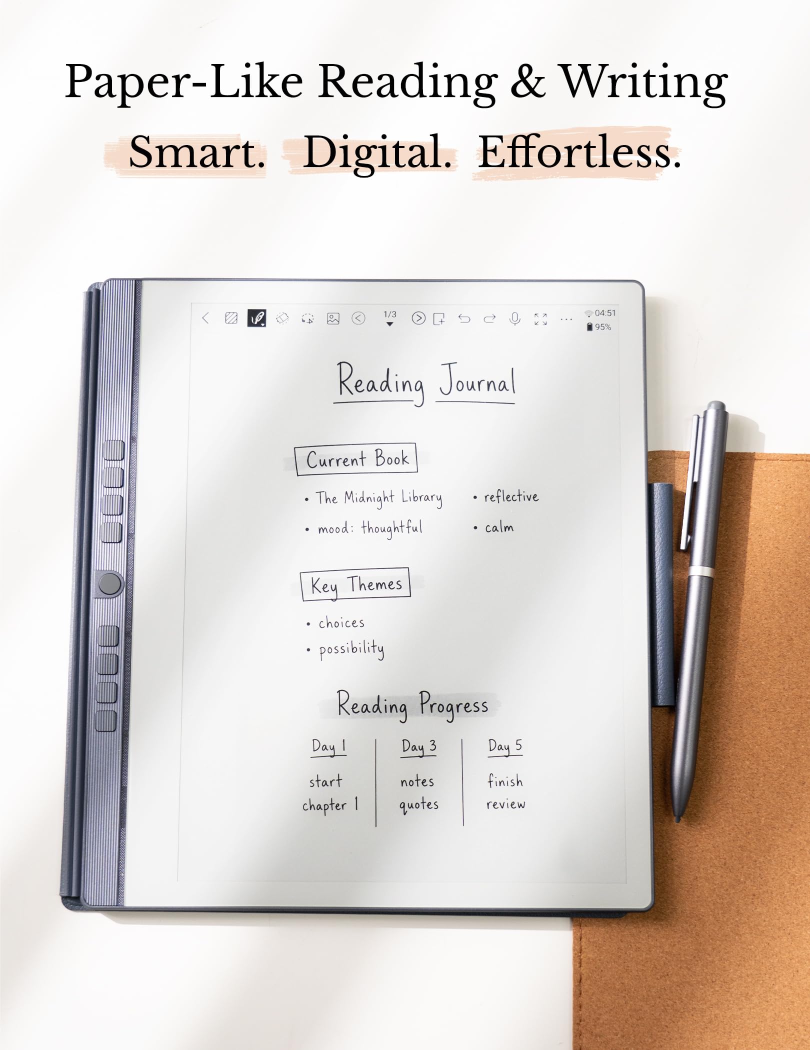 Penstar eNote 2 E-Ink Carnet numérique avec stylo, tablette AI Enote 10,3"