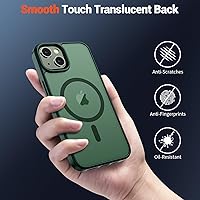 Vista 1599 de SUPFINE Funda magnética para iPhone 11 (compatible con MagSafe) (protección contra caídas de grado militar), translúcida mate a prueba de golpes