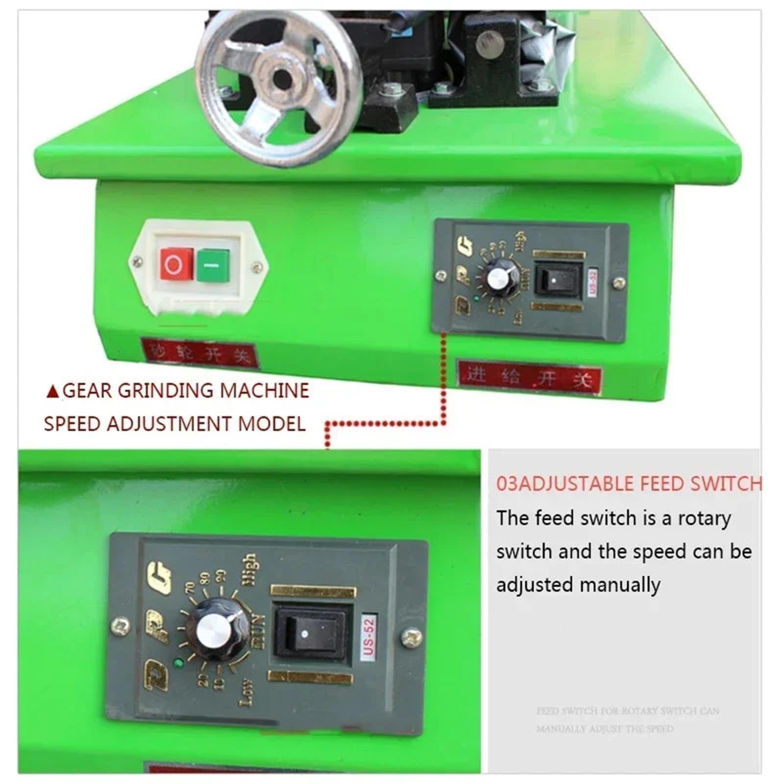 MF1107 Rettificatrice per lame per seghe a nastro Automatica 250W a velocità fissa Mini Rettificatrice per la lavorazione del legno(Adjust Speed)