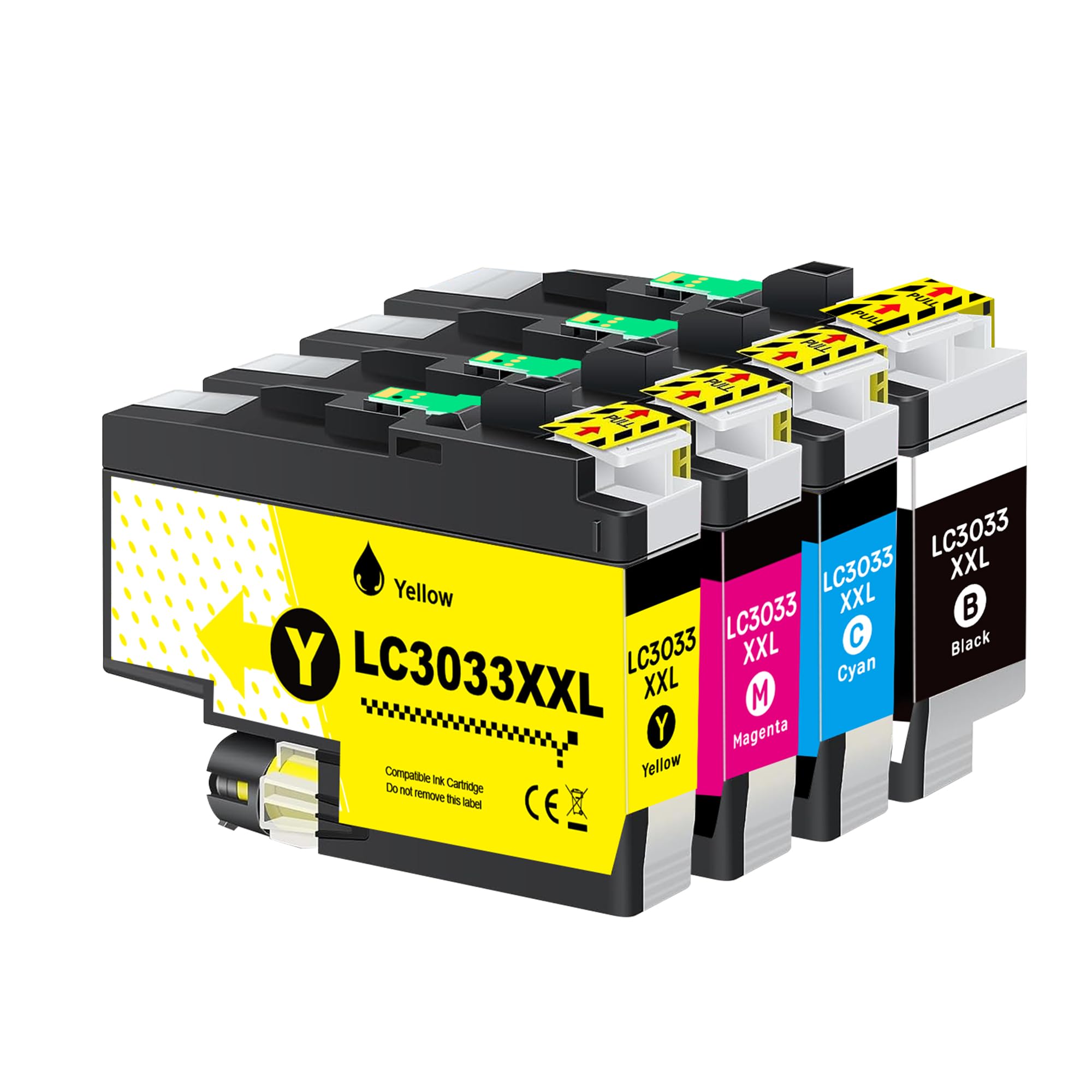 LxTek LC3013 Ink Cartridges BK C M Y High Yield Compatible for Brother LC3013 LC3011 LC3013XL for Brother MFC-J497DW MFC-J895DW MFC-J491DW MFC-J690DW Wireless Printer (LC30134PKS)