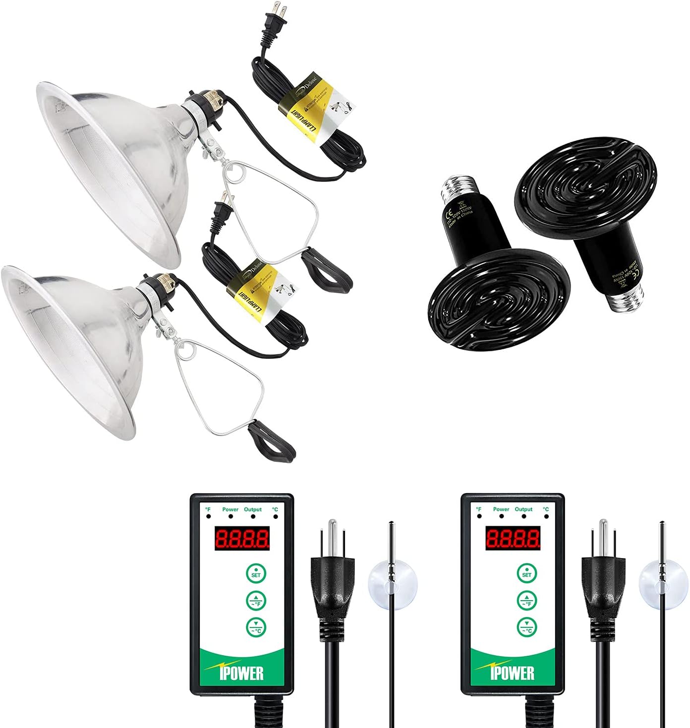 unipaws Heat Lamp for Whelping Box, Dogs Cats Chickens