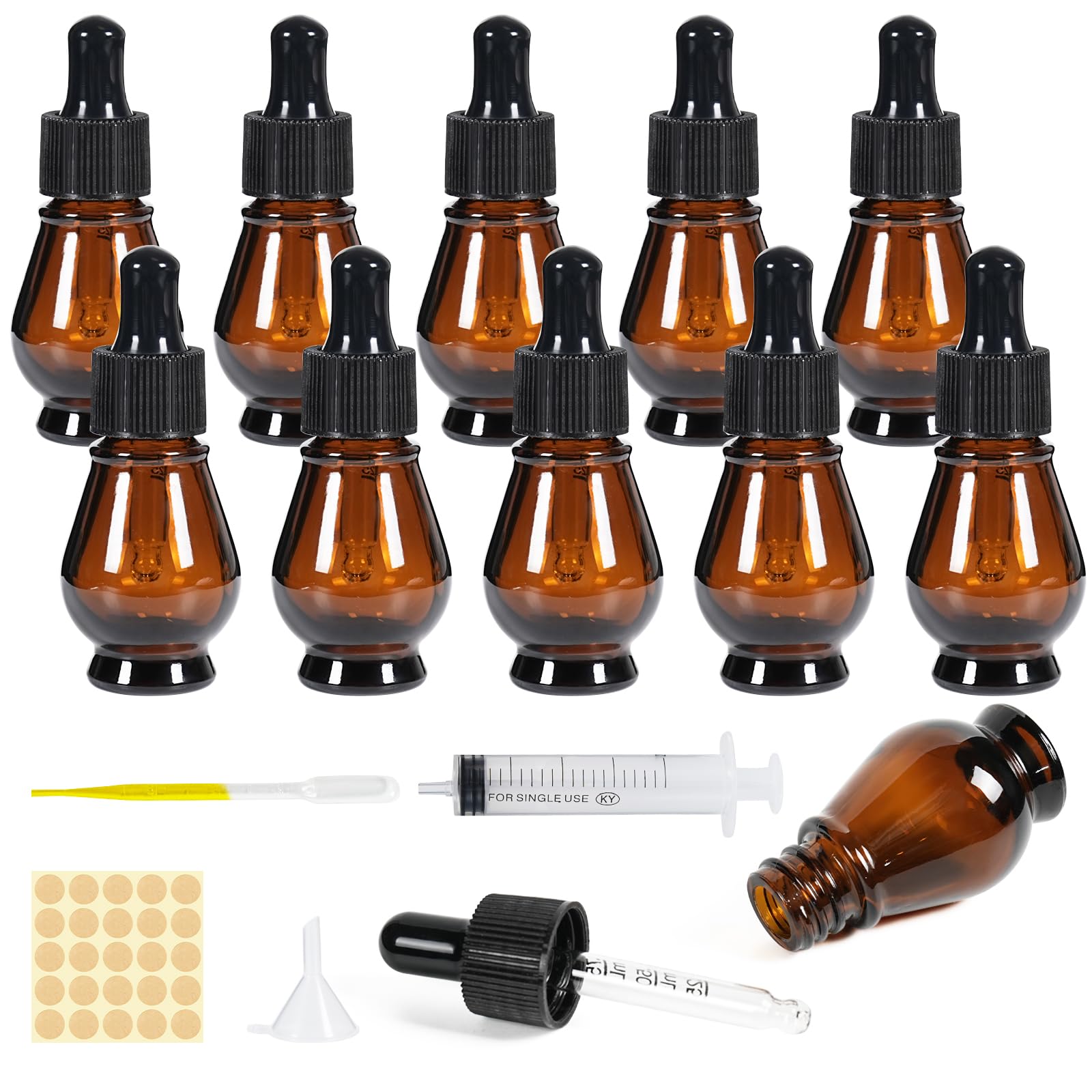 Flaconi Sterili Vuoti 30 Ml - Vetro Borosilicato Con Tappo Gomma (8 Pezzi) - Foto 9