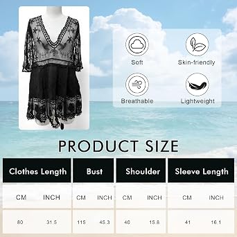 Beach Coverups for Women,Crochet Swimsuit Bikini Cover Ups Sexy Beach Dress Loose Sarongs for Women Beachwear