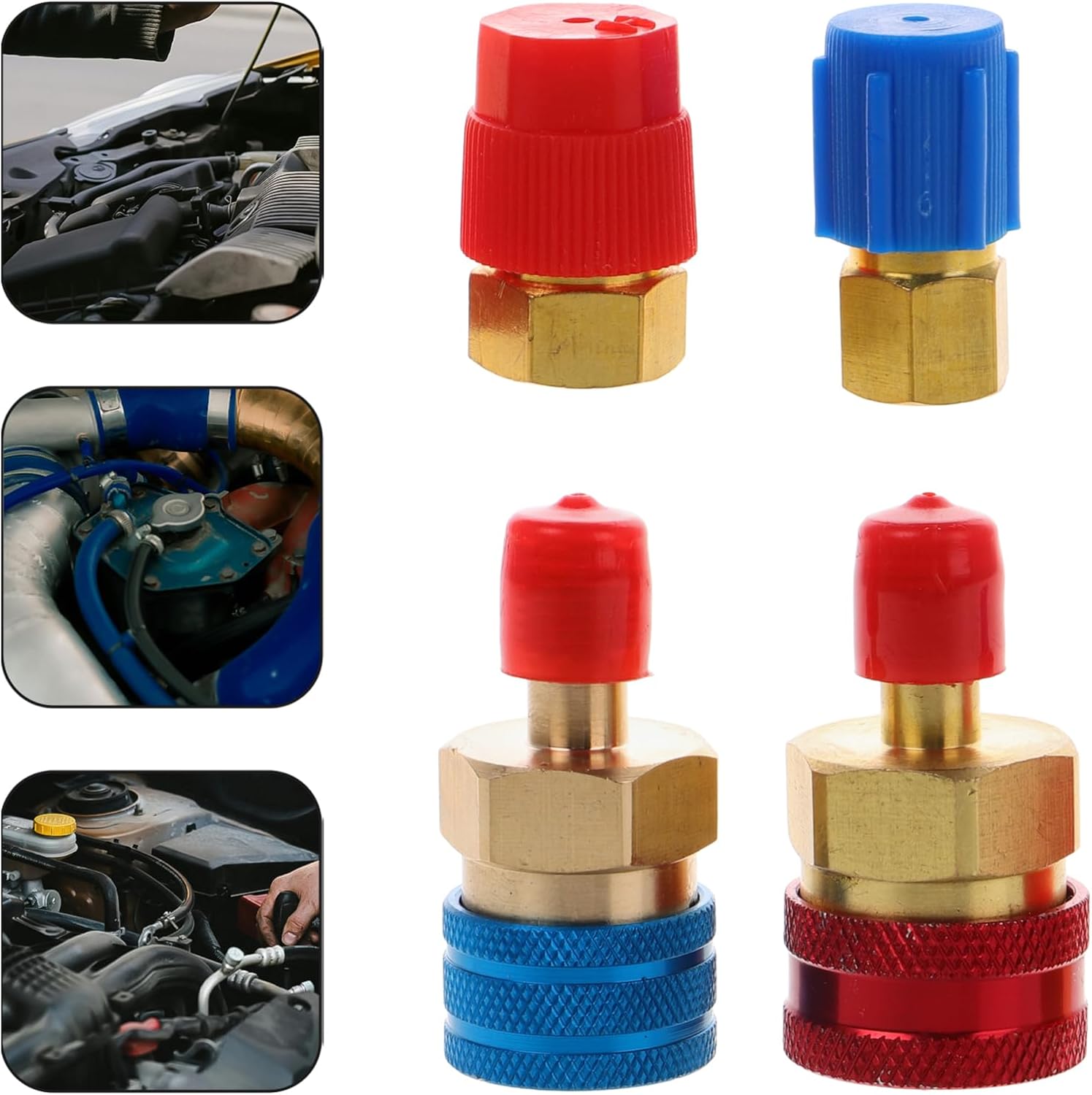 1 Set Quick Coupler Car Recharge Kit Versatile Adapter for High Low Effortless Connection for Auto Recharge