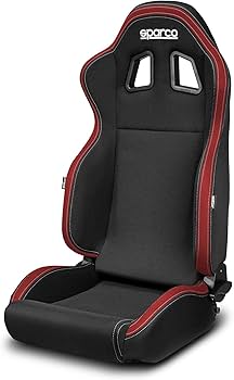Amazon | Sparco スポーツシート R100 MY22 ブラック/レッド