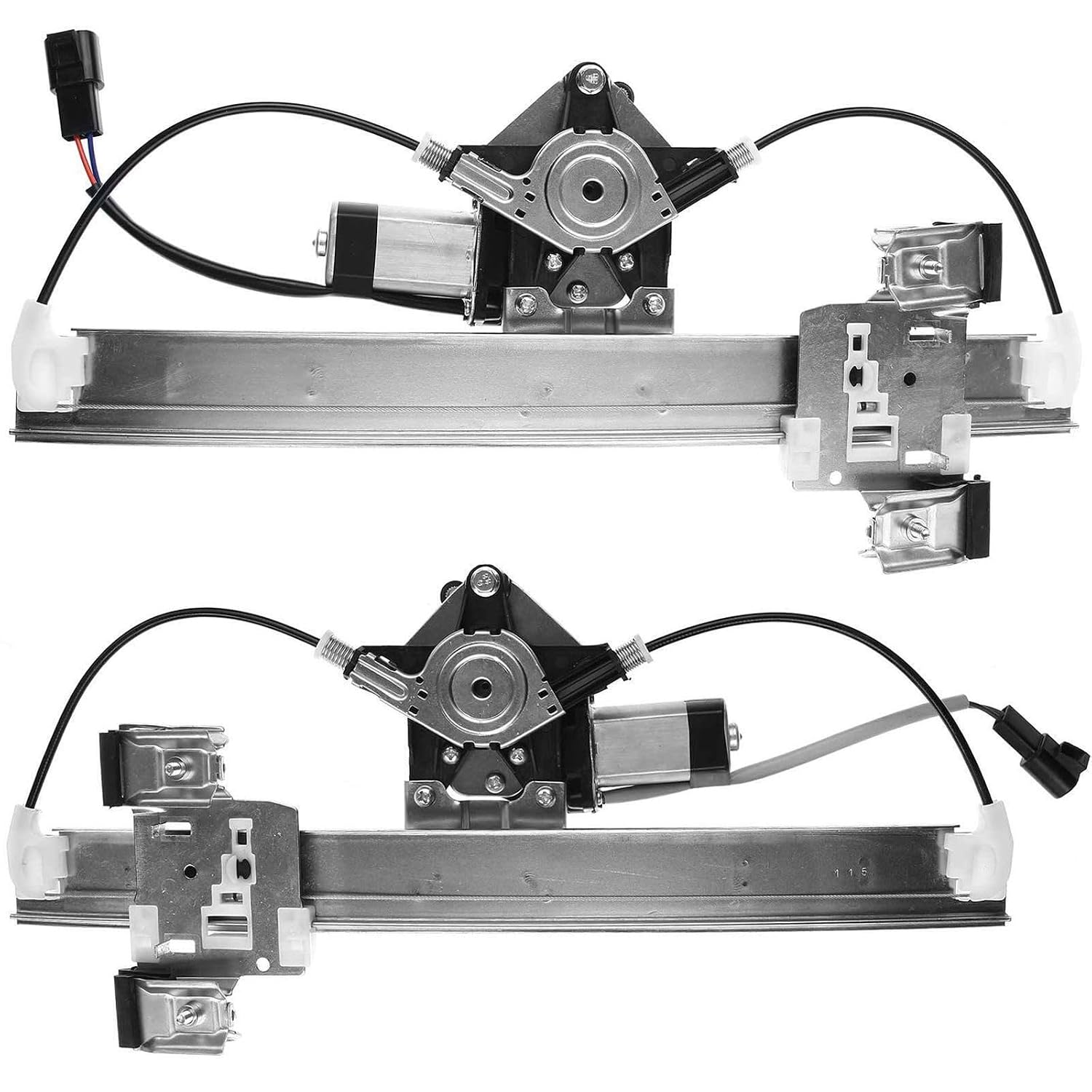 OKJHFD Power Window Regulator with Motor Wagon Rear Left&Right Metal and Plastic for Chevy for HHR 2.2L/2.4L 2006-2011 & 2.0L 2008-2010 Bolt on-Attachment Type Electric
