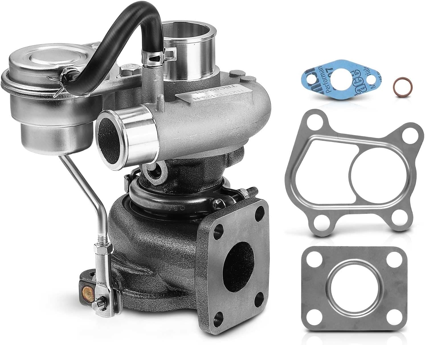 A-Premium Complete Turbo Turbocharger Kit, with Wastegate Actuator & Gasket, Compatible with Hyundai Elantra/Santa Fe/Tucson 2001 2002 2003 2004 2005, 2.0L, Replace# 4917302401, 4917302410