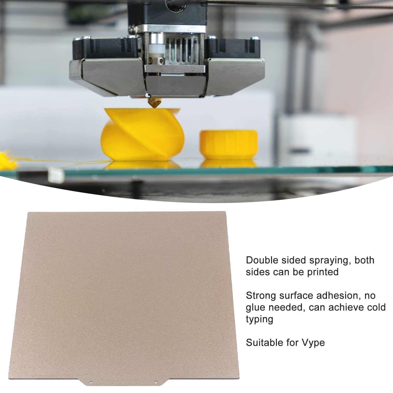 Plateau Magnétique Amovible à Ressort 265x250mm pour Imprimante 3D Adhérence Optimale Démoulage Facile
