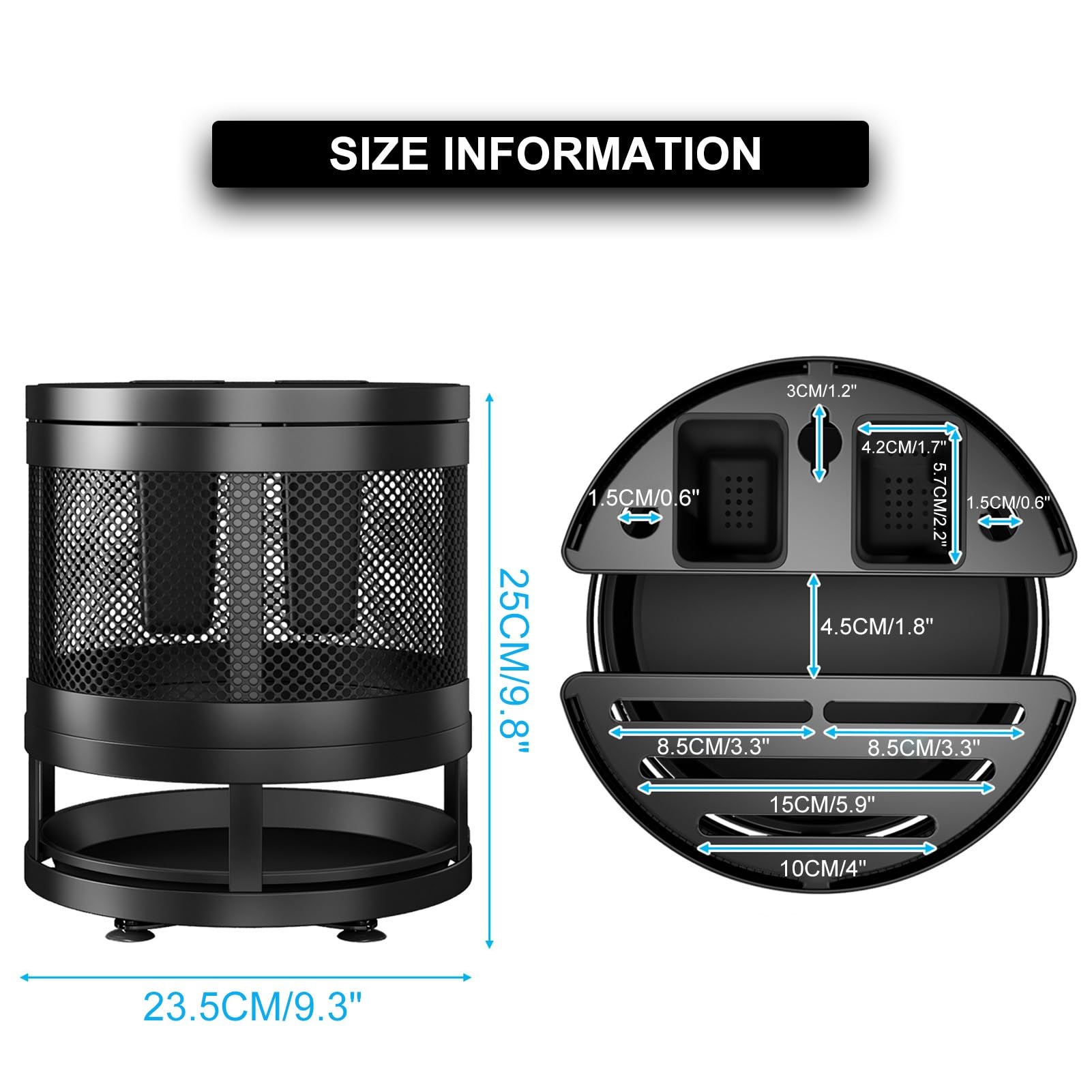 Organizador De Especias, Rejilla para Secar Platos Rejilla para Horno De Microondas, con Bandeja De Escurridor, Portavasos Y Portautensilios, para Baño, Dormitorio, Cocina