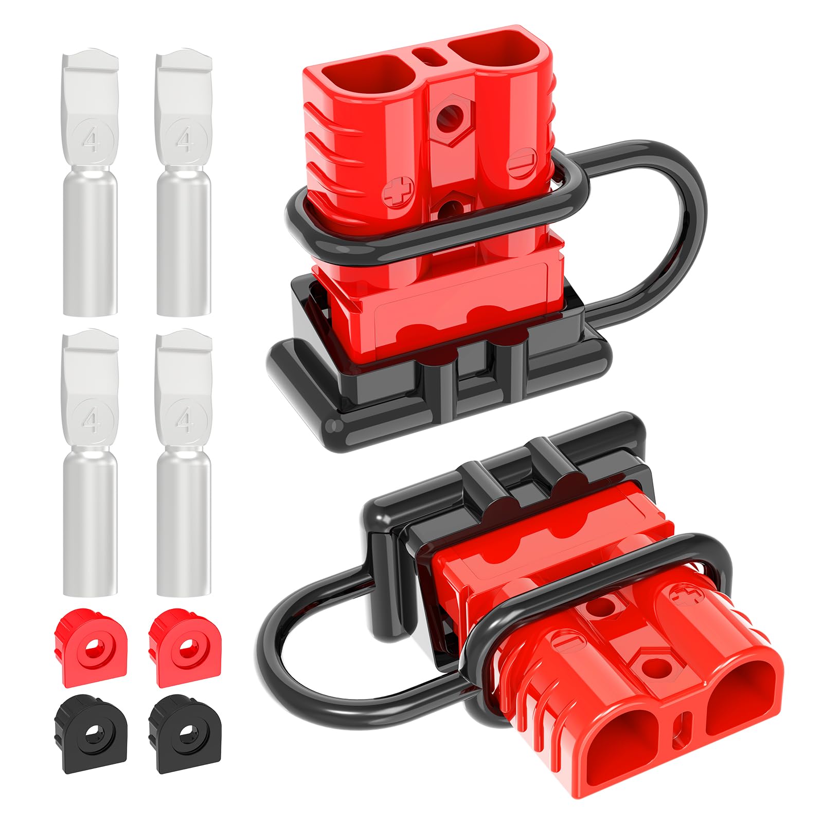 Sponsored Ad - Anderson Connector,120A 2-6 Gauge Battery Quick Connect 12V-36V Anderson Plug Battery Cable Quick Connect Disconnect Plug Winch Wiring Kit for Cable RV Truck Winch (2 Pack)-RED