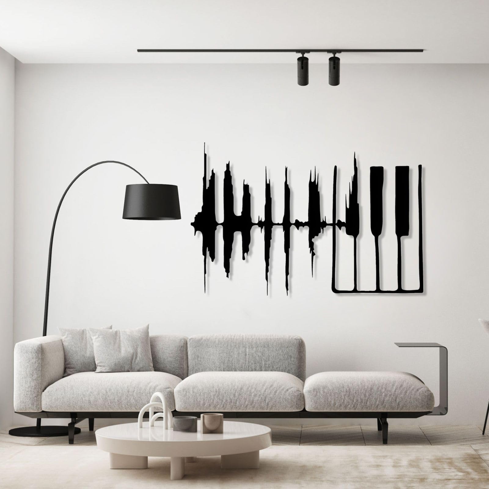 Gasijet Piano Metal Wall Art, Musical Decor for Musicians, Music Room Decor, Music Decorations for Home, Wall Decorations for Living Room, Study Room