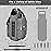 icolor Magnetic Gym Bag Water Bottle Carrier Holder with Phone Pockets & Strap,Nylon Gym Magnetic Bag 5 Built-in Magnets Gym Accessories Organizer Bottle Pouch Sleeve for Men Women (Light Gray)