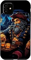 Vista 8 de iPhone 16 Pirate Drinking Rum Funny Rum Lover Alcohol Drinker Case