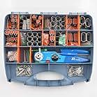 JRREADY ST6110 DT Connector Kit Gray Connectors 2-12 Pin/Deutsch Solid Terminals with YJQ-W2DT Crimper Equivalent to Deutsch Crimper HDT-48-00 Crimp Tool Wire Size 12-22AWG