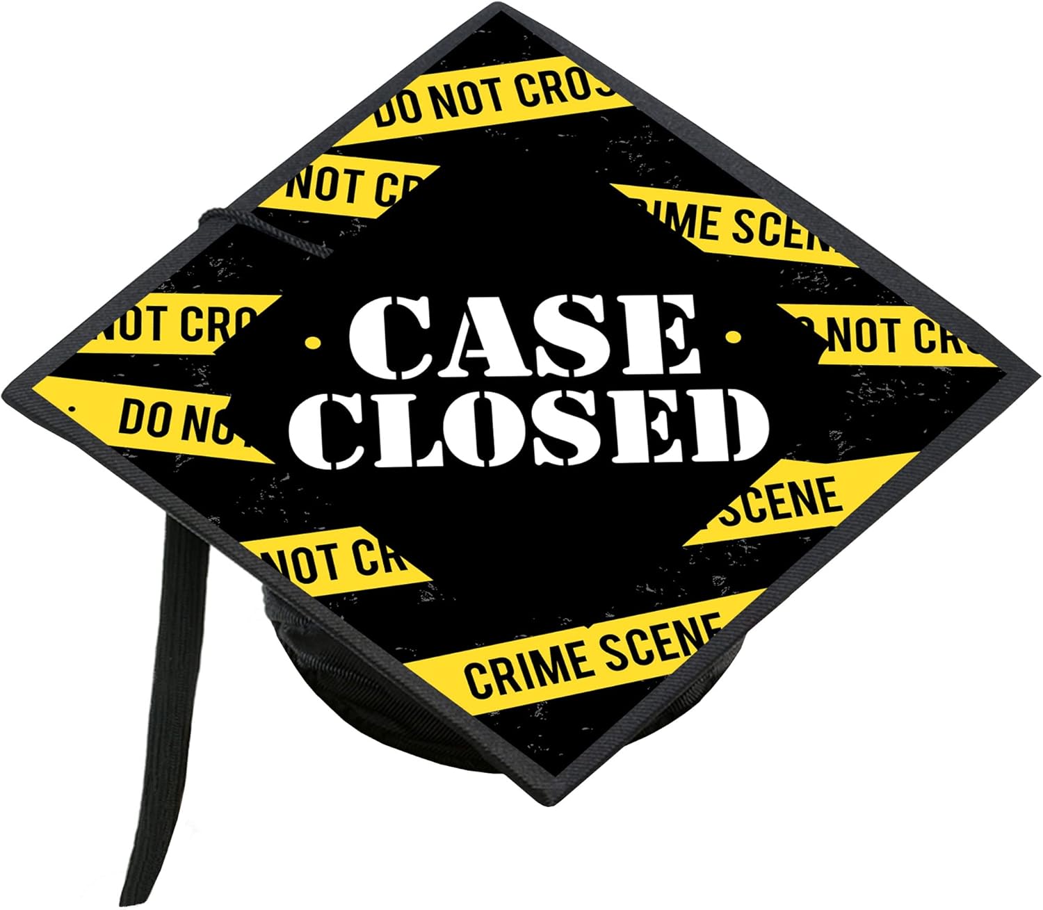 Big Dot of Happiness Case Closed - Criminal Justice Graduation Cap Decorations Kit - Grad Cap Cover