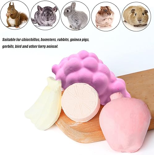 Miniatura 3 de Tfwadmx Bloque de lava para masticar, juguetes para moler dientes, bloque de lava para mascotas, piedra de calcio para chinchilla, hámster, ratón,