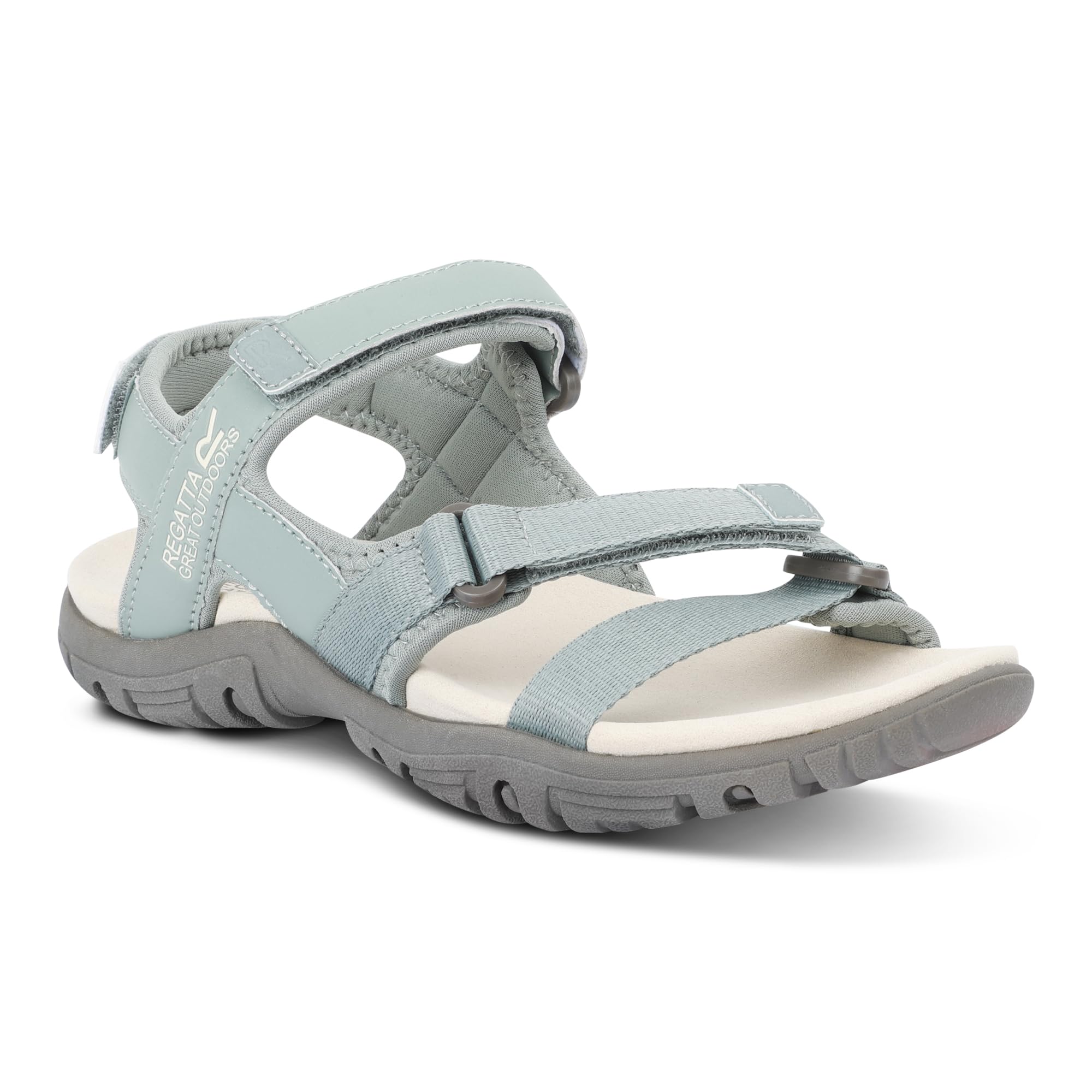 Regatta Womens Santa Clara II Sandals Summer Holiday Beach Footwear Shoes Green