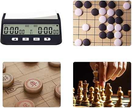 Chess Clock Professional Portable Digital Chess Board Competition Countdown Game Electronic Alarm Timer Digital Clock Timer