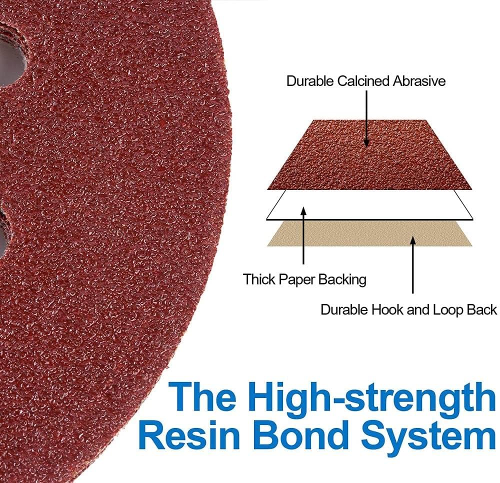 なむむオーダーページ Amazon | 30/50/100 個 5 インチ 8 穴サンディングディスク